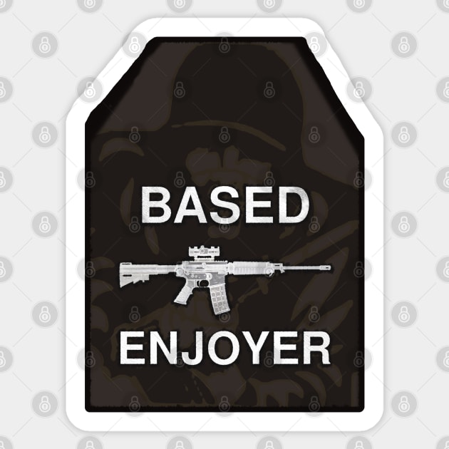 Based AR-15 Enjoyer Sticker by SolarCross